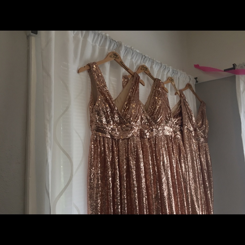 Rose Gold Sequin Dress